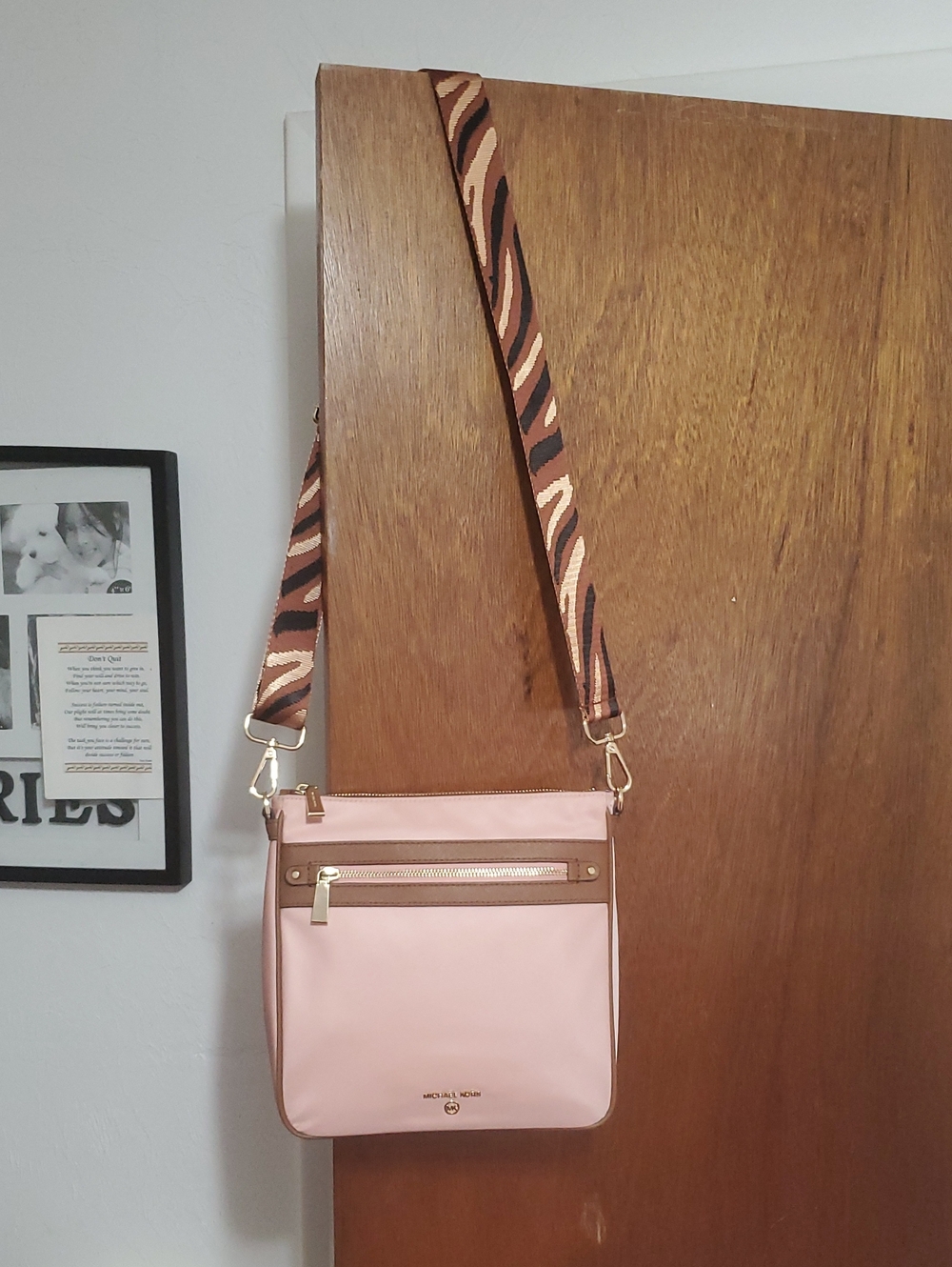 Michael Kors Blush Pink Nylon Crossbody